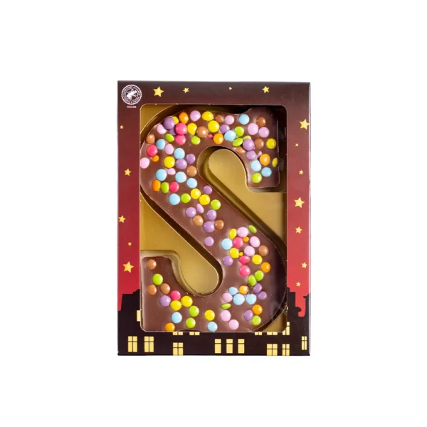 Smarties Lettering Luxe letter met topping van smarties bestellen? › Luxe Chocoladeletters